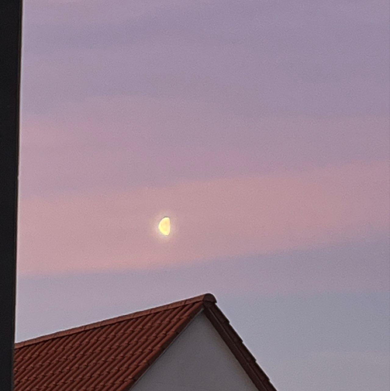 The Moon over Groß-Gerau, Deutschland — last quarter, Lunar Day 21