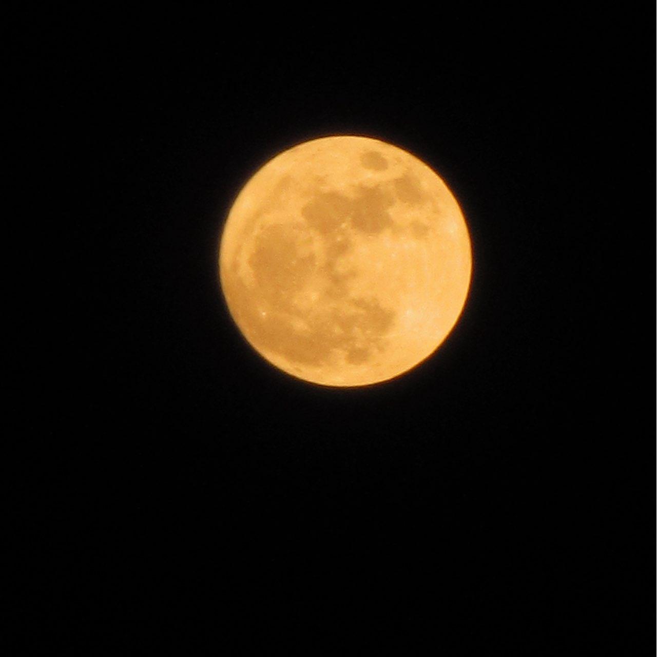 The Moon over El Paso, United States — full moon, Lunar Day 15