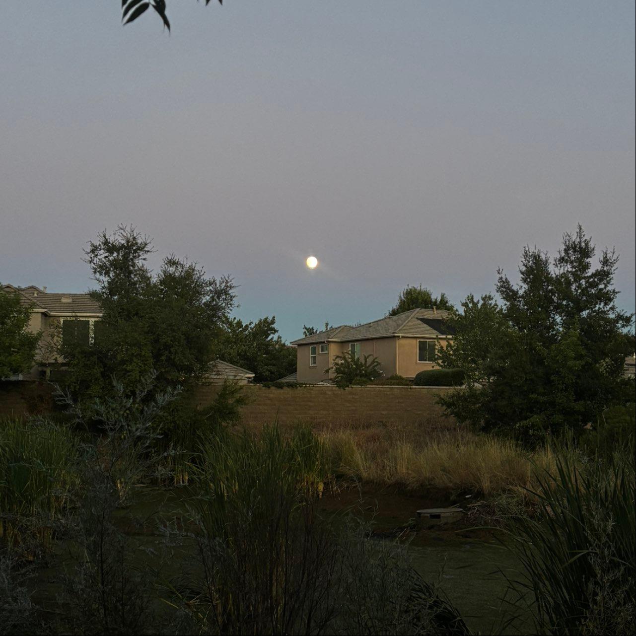 The Moon over El Dorado Hills, United States — full moon, Lunar Day 15