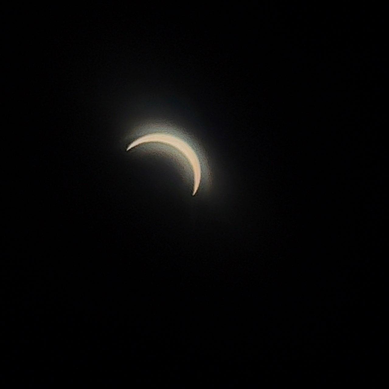 The Moon over Rutesheim, Deutschland — new moon, Lunar Day 1