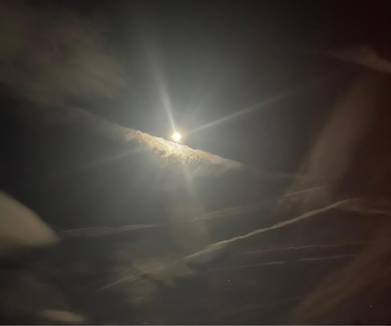 The Moon over Möhlin, Schweiz — full moon, Lunar Day 14