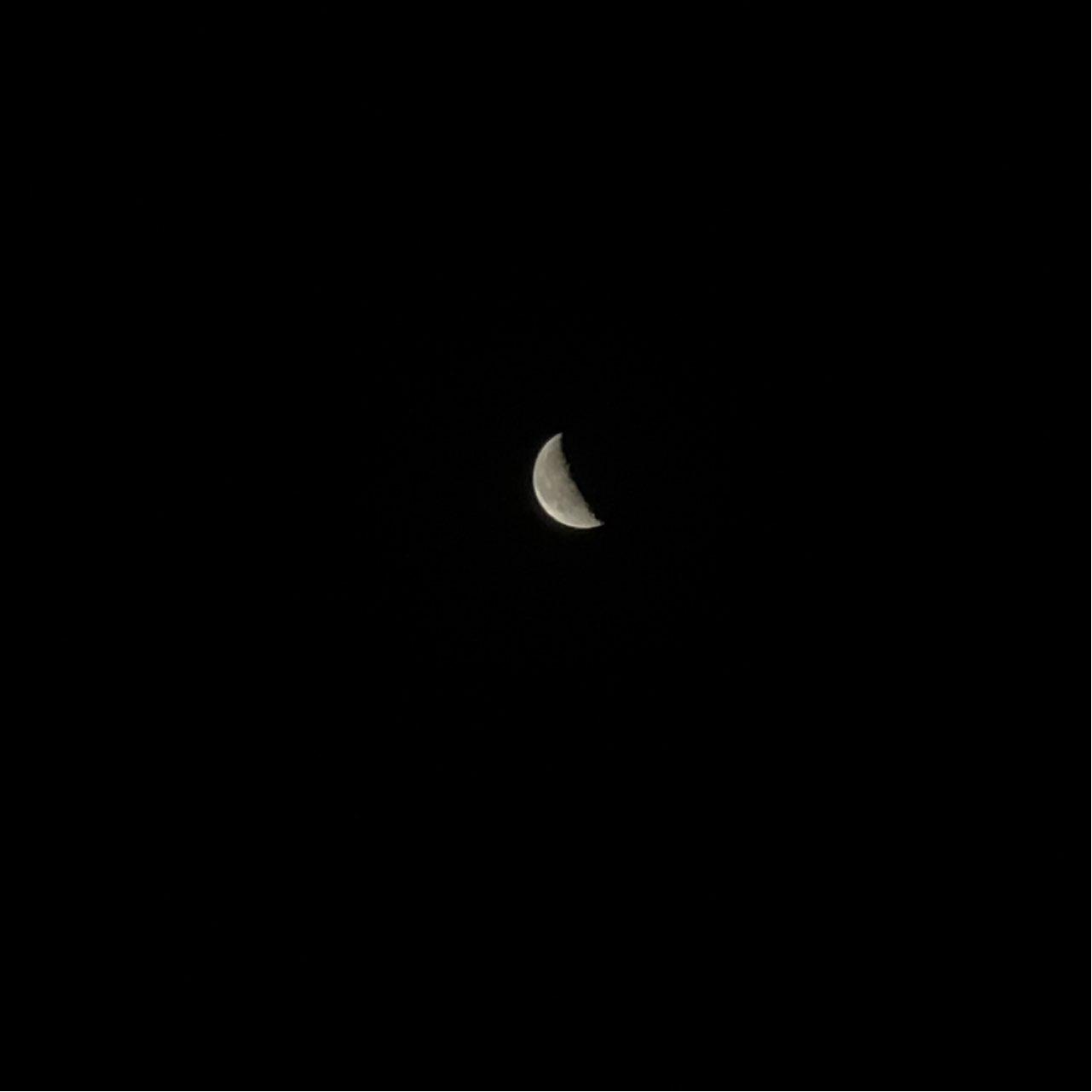 The Moon over Ganderkesee, Deutschland — last quarter, Lunar Day 23