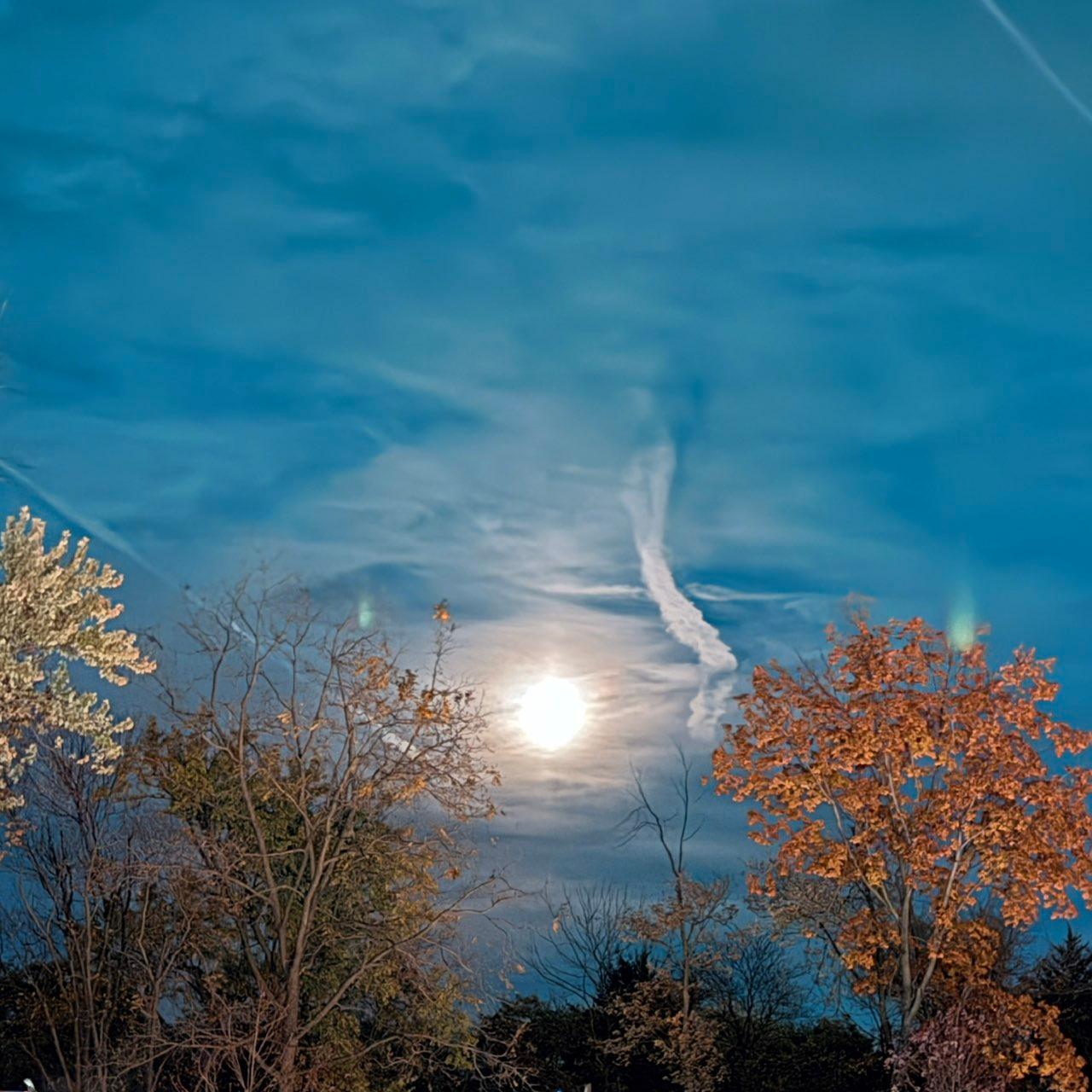 The Moon over Bicknell, United States — waning crescent, Lunar Day 25