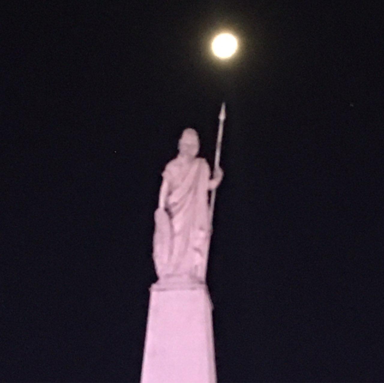 The Moon over Buenos Aires, Argentina — waxing gibbous, Lunar Day 13