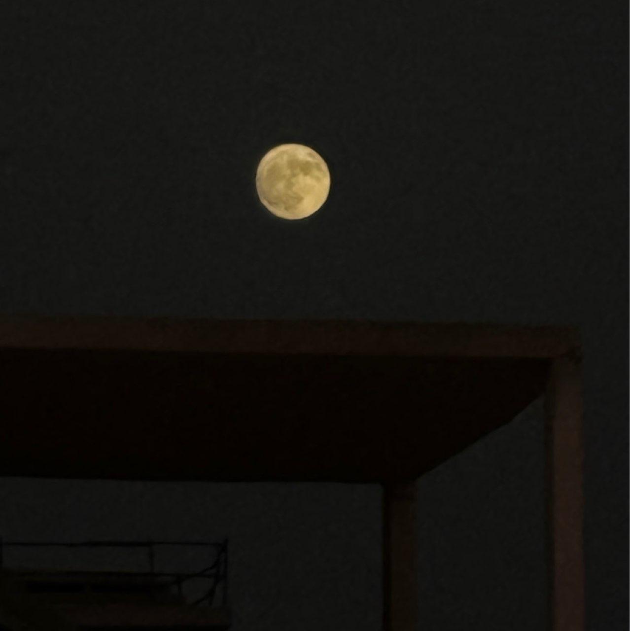 The Moon over La Oliva, Spain — full moon, Lunar Day 16