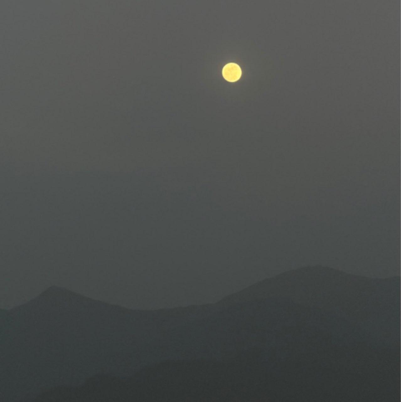 The Moon over Santa Marta, Colombia — full moon, Lunar Day 15