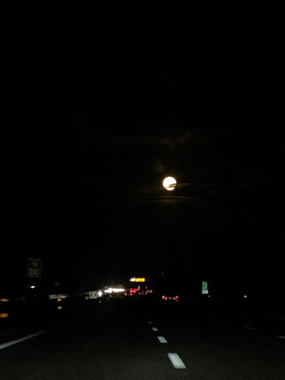 The Moon over Desenzano del Garda, Italy — full moon, Lunar Day 16