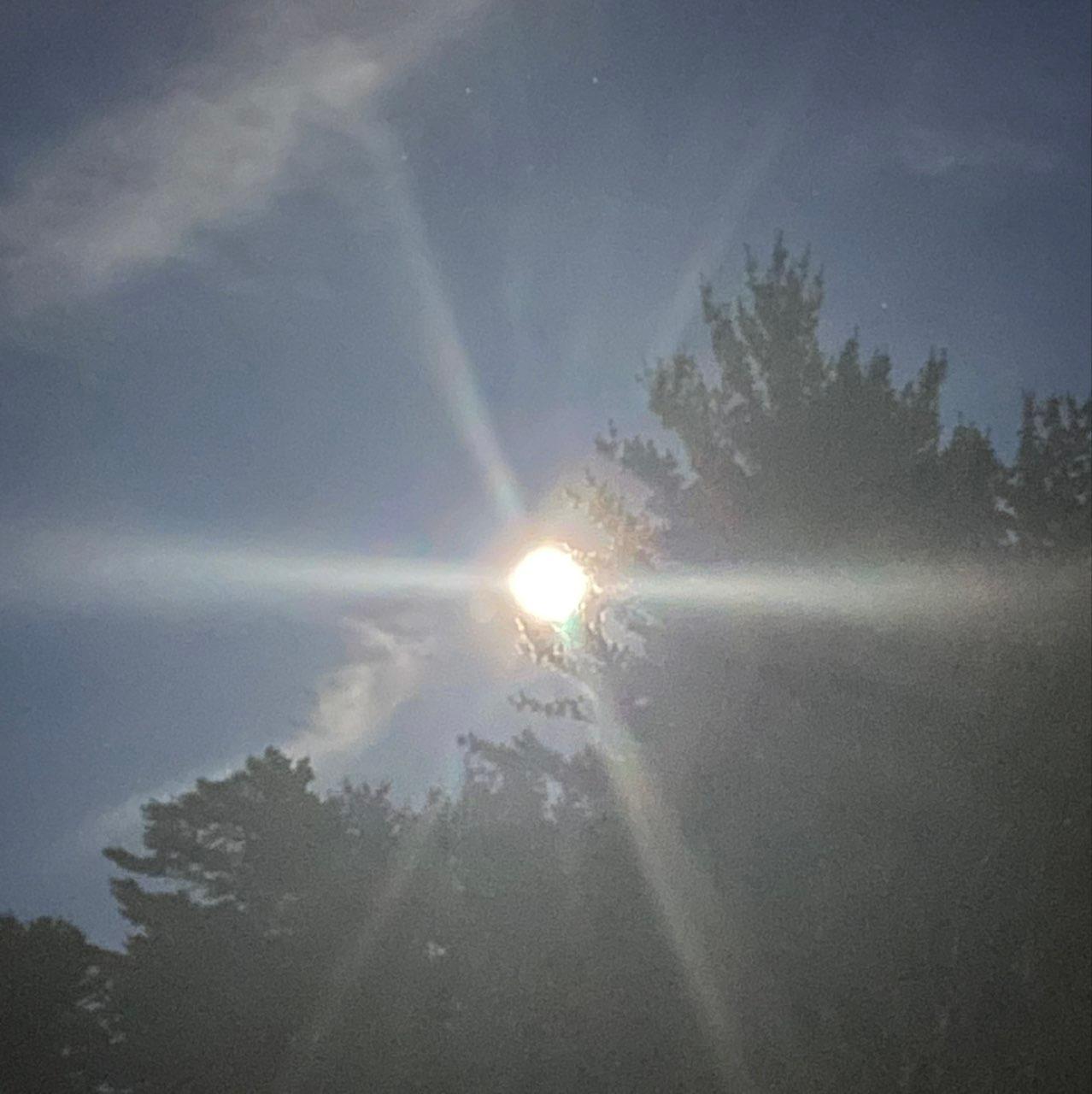 The Moon over Shutesbury, United States — full moon, Lunar Day 15