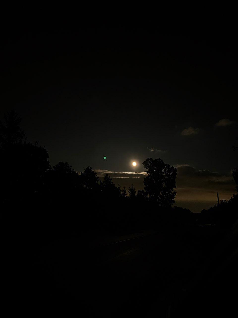 The Moon over Erin, Canada — full moon, Lunar Day 16