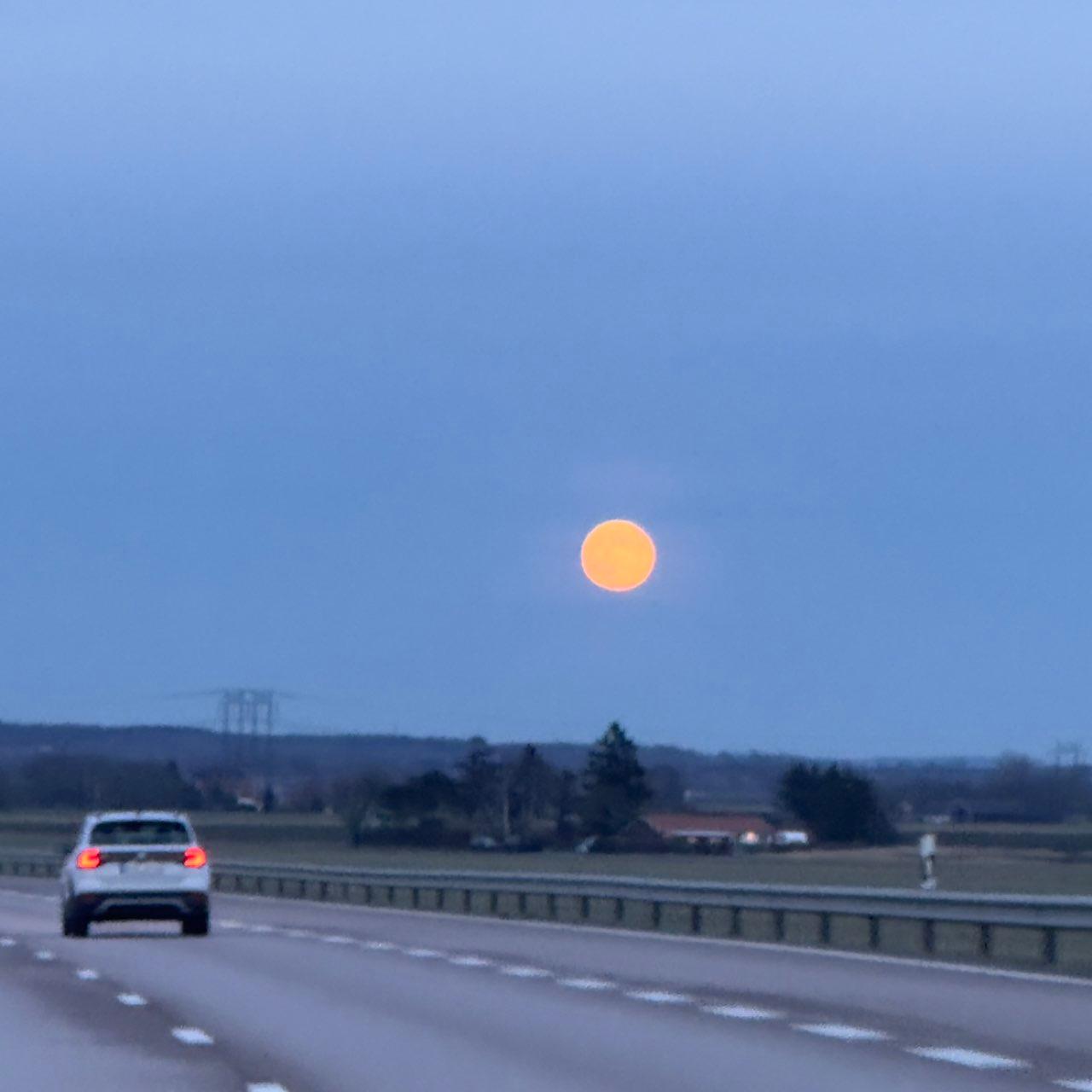 The Moon over Strövelstorp, Sweden — full moon, Lunar Day 16