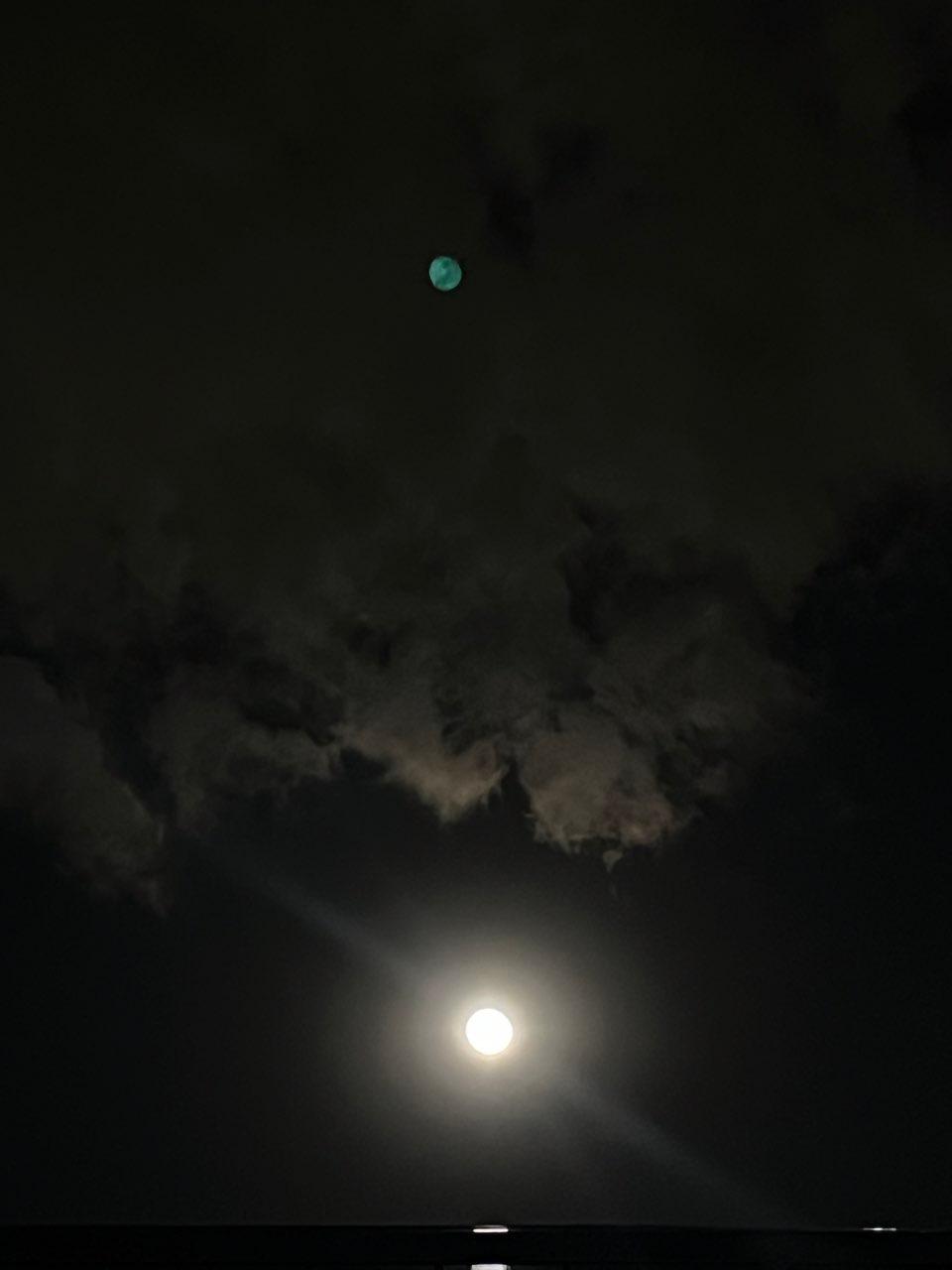 The Moon over Puebla de Zaragoza, México — full moon, Lunar Day 14