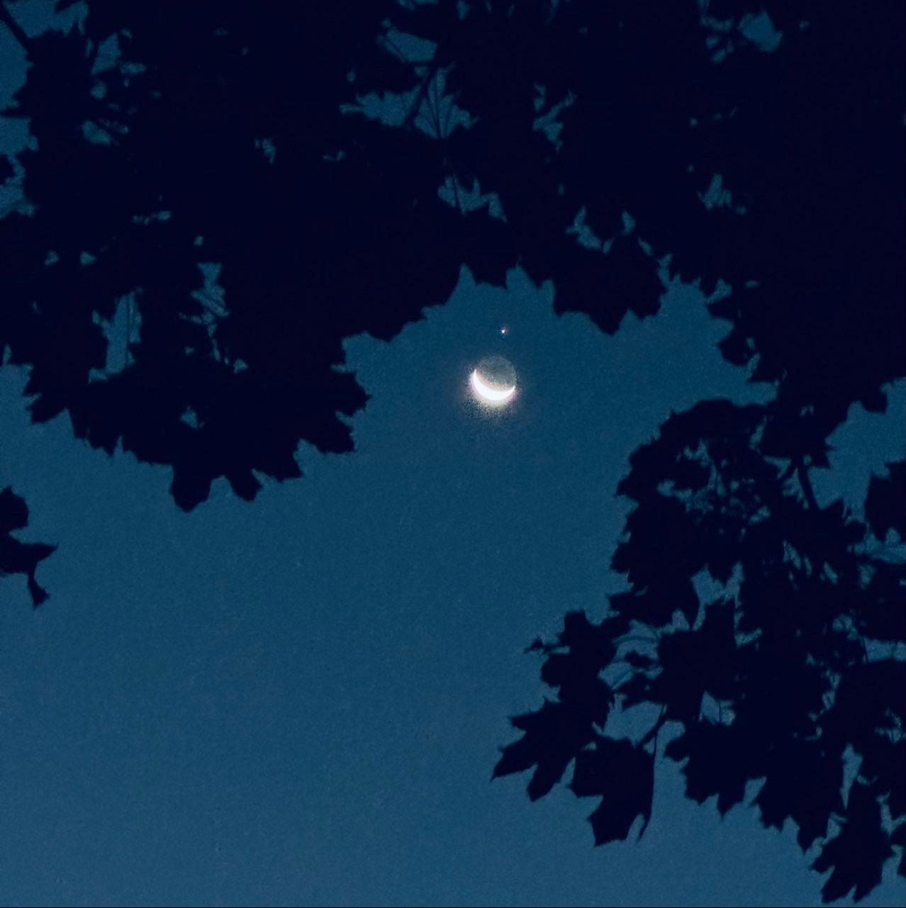 The Moon over Boston, United States — waning crescent, Lunar Day 26