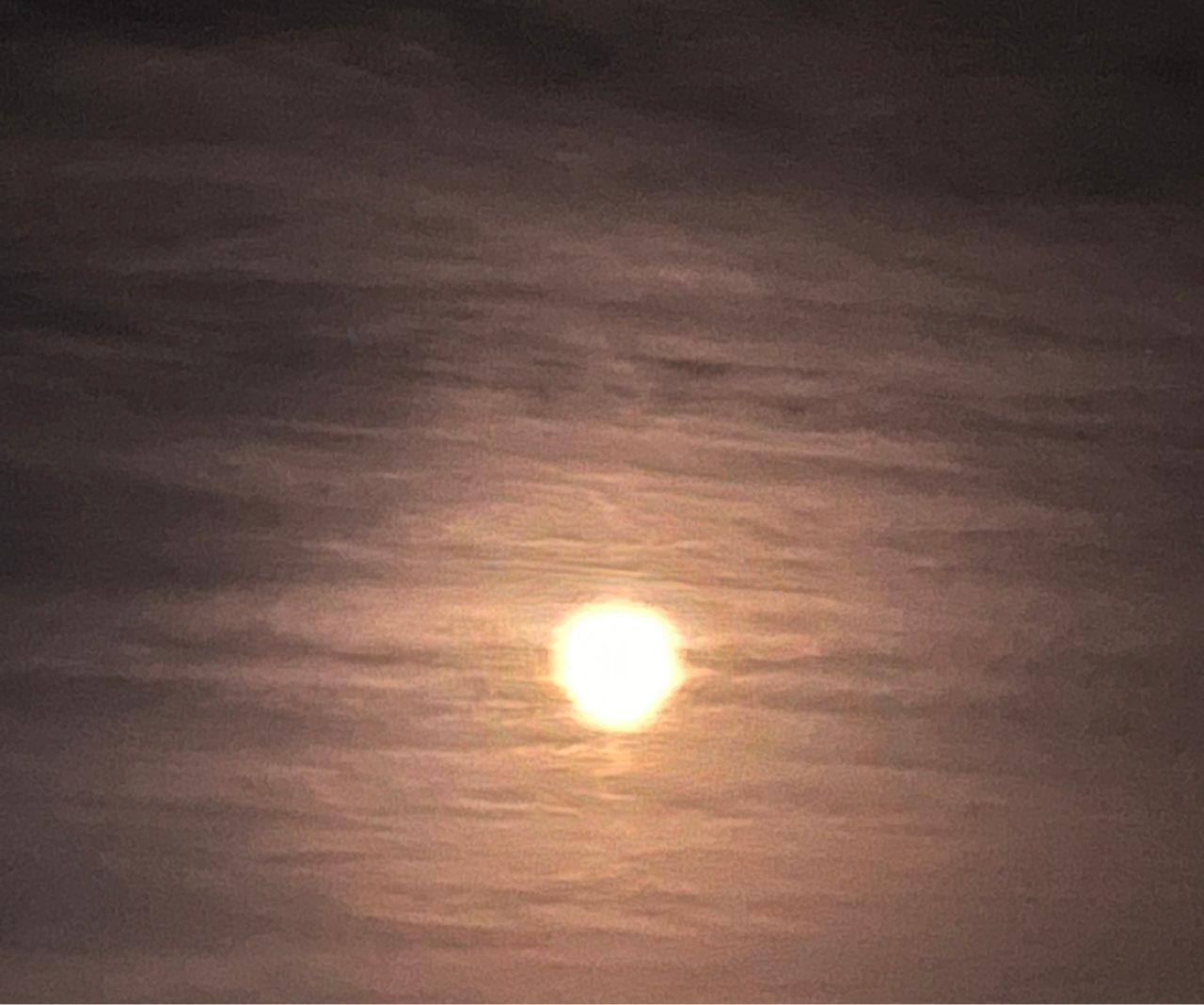 The Moon over San Jose, Costa Rica — full moon, Lunar Day 13