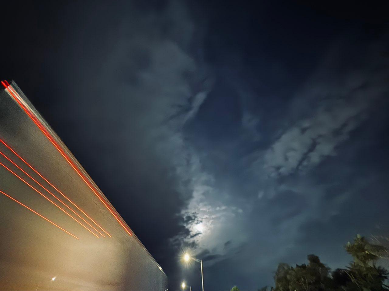 The Moon over Hamden, United States — waxing gibbous, Lunar Day 11