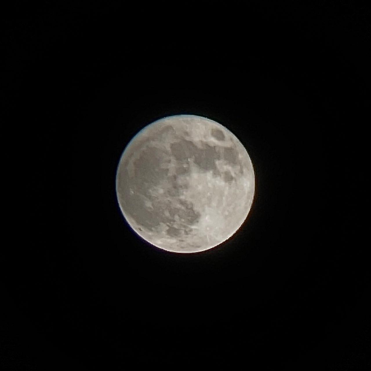 The Moon over Reynosa, México — full moon, Lunar Day 16