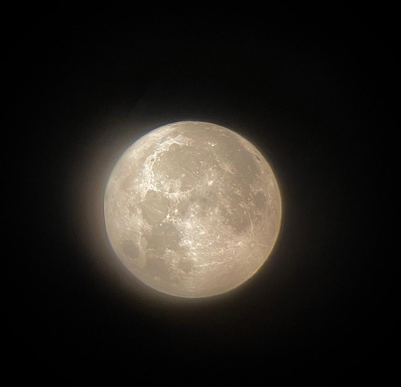 The Moon over Vence, France — full moon, Lunar Day 15