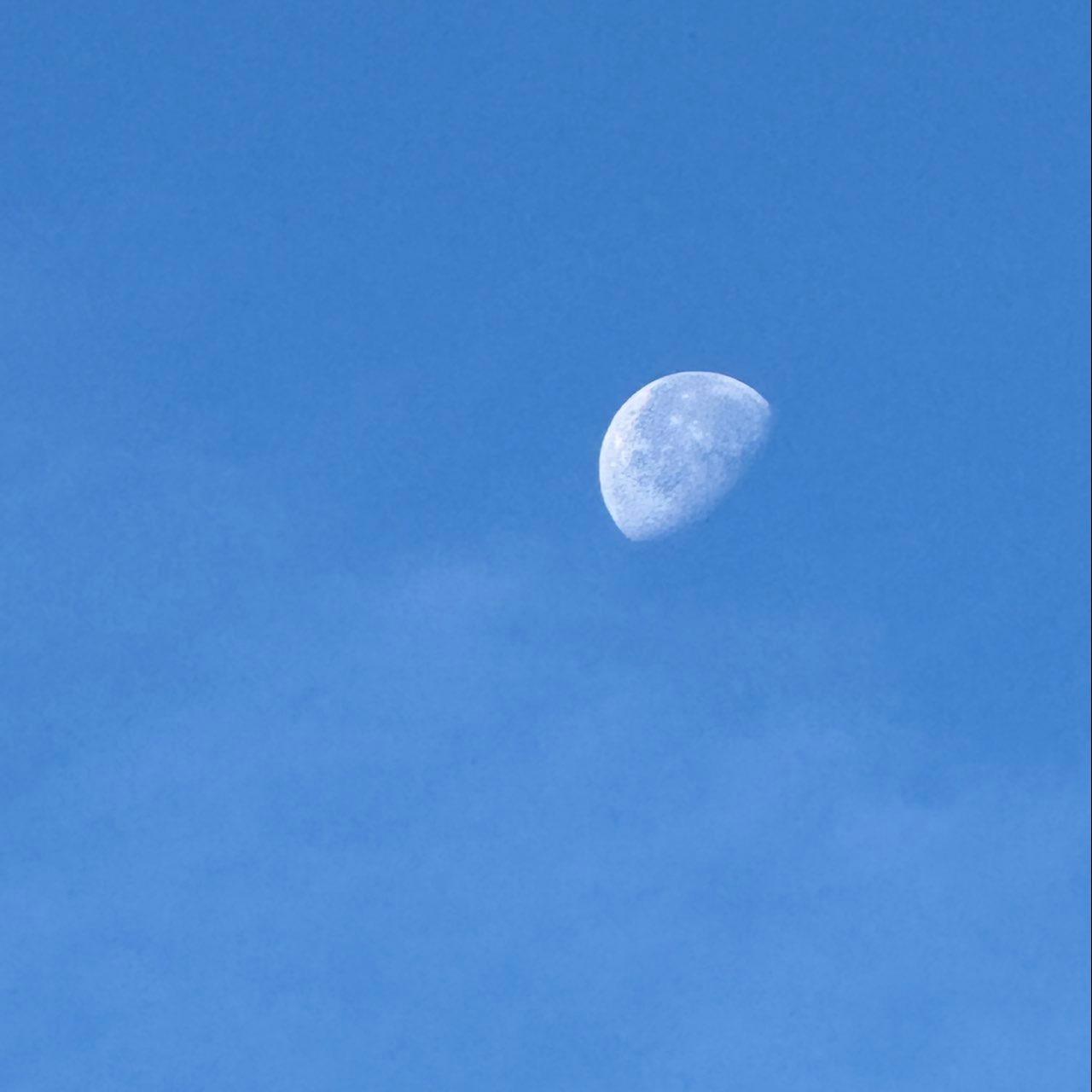 The Moon over деревня Старое Перепечино, Russia — waning gibbous, Lunar Day 21