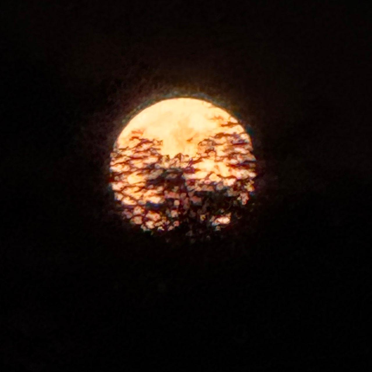 The Moon over Pottstown, United States — full moon, Lunar Day 16