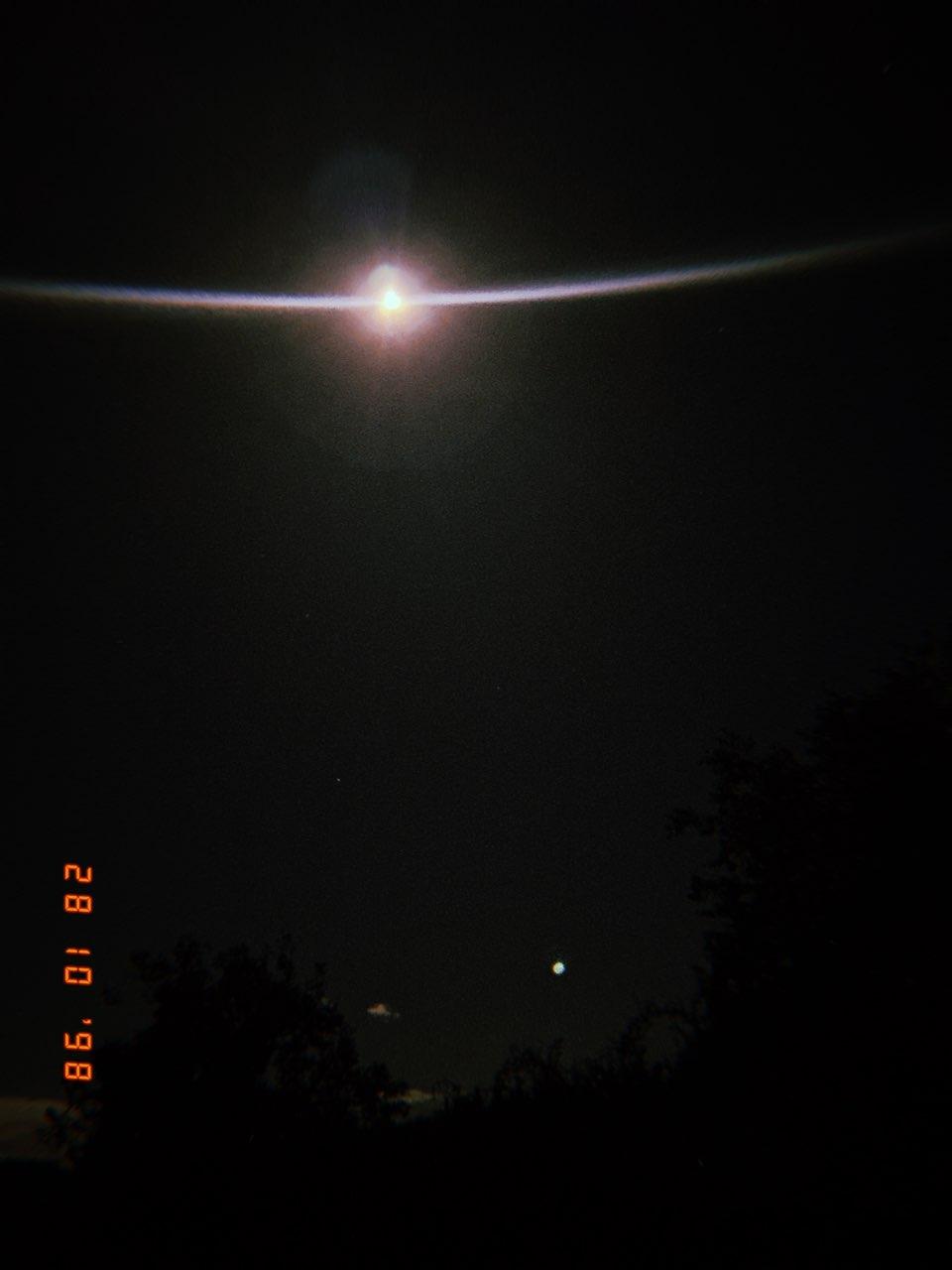 The Moon over Pélissanne, France — full moon, Lunar Day 14