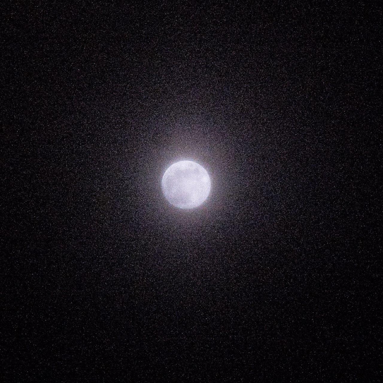 The Moon over Flensburg, Germany — full moon, Lunar Day 16