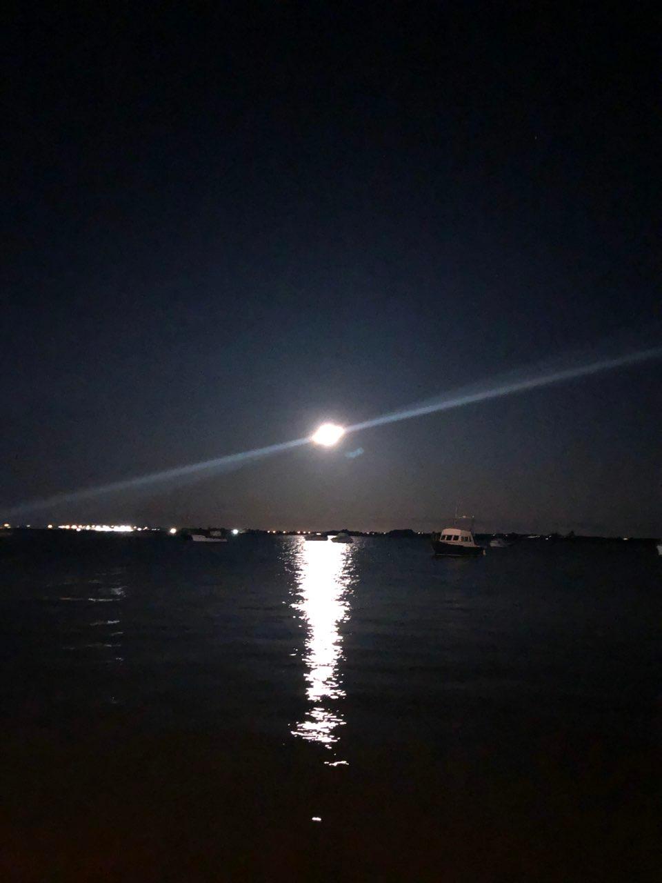 The Moon over Tauranga, New Zealand — waning gibbous, Lunar Day 16