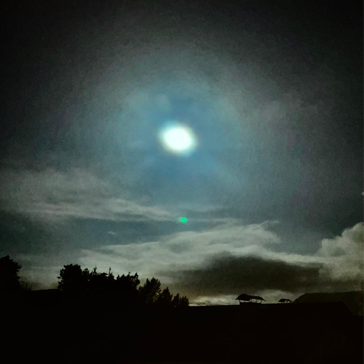 The Moon over Markersdorf-Haindorf, Österreich — new moon, Lunar Day 3