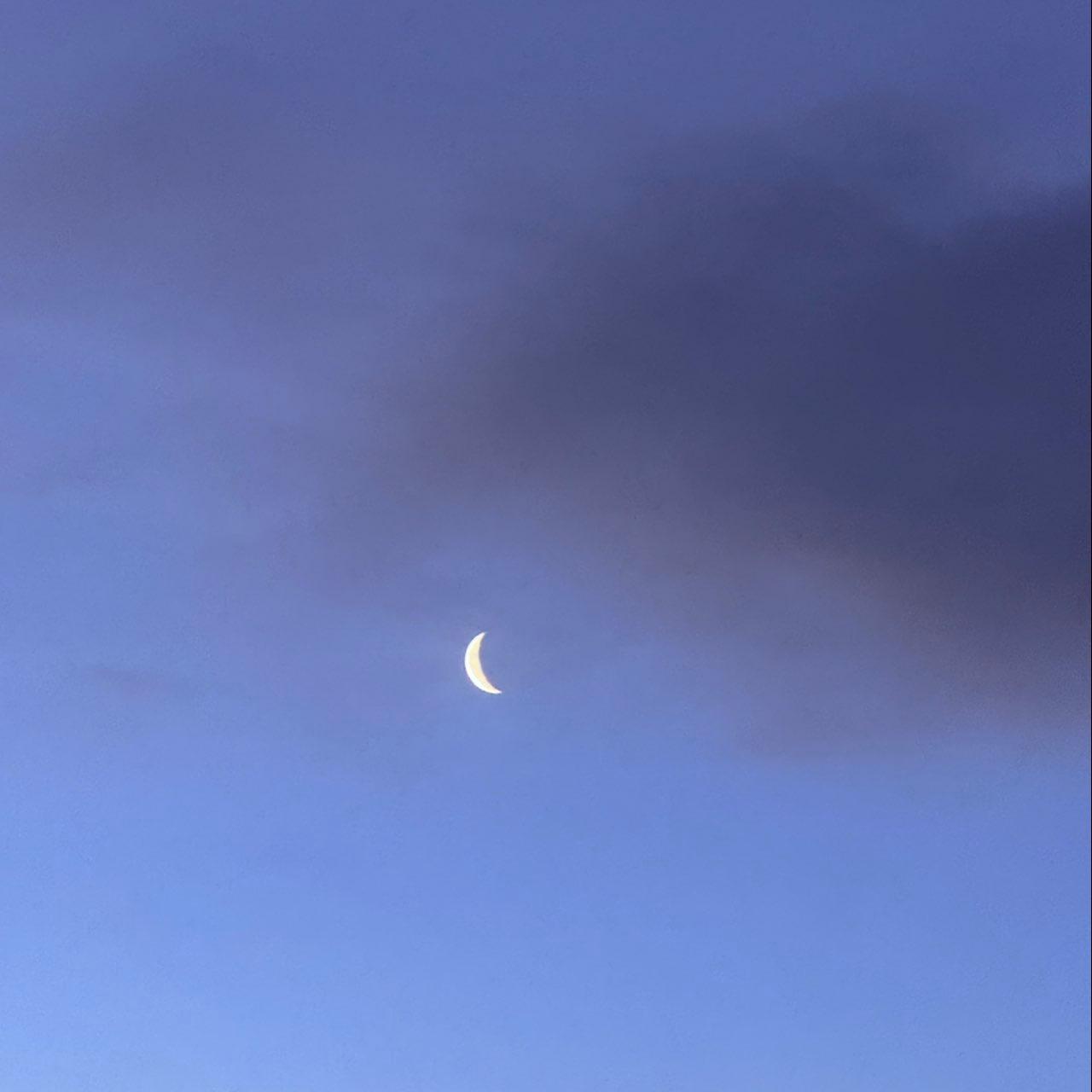 The Moon over Colorado Springs, United States — waning crescent, Lunar Day 25