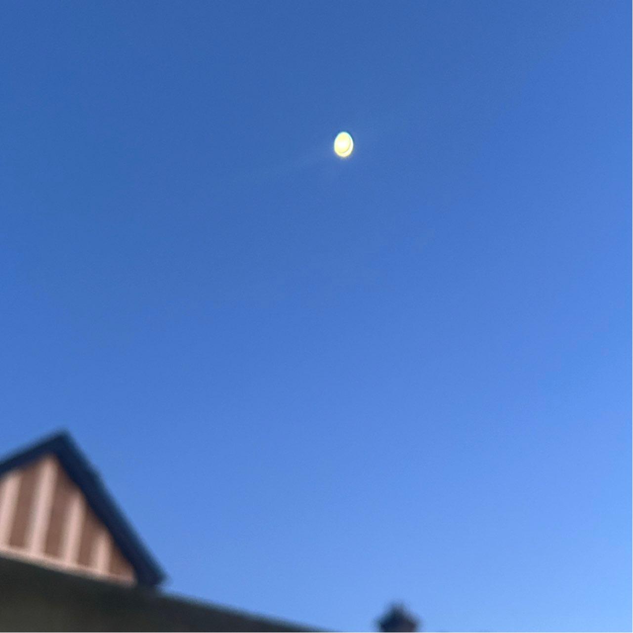 The Moon over Limerick, Ireland — first quarter, Lunar Day 8