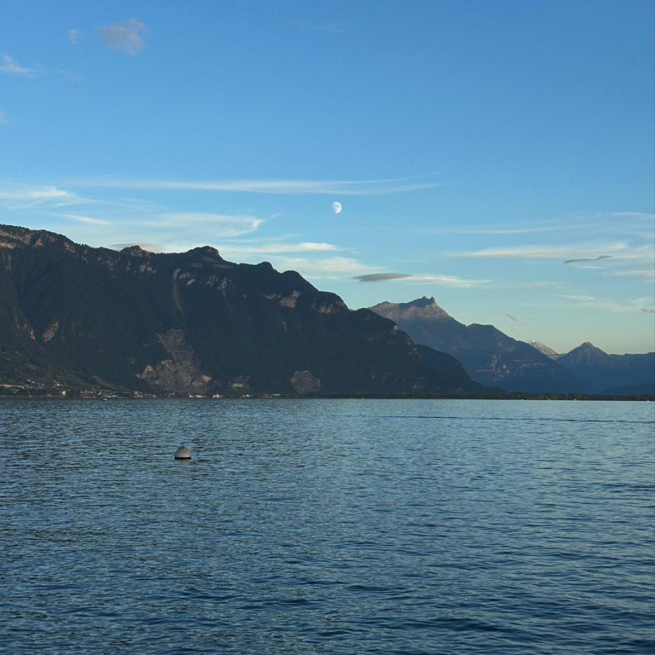 The Moon over La Tour-de-Peilz, Switzerland — waxing gibbous, Lunar Day 12