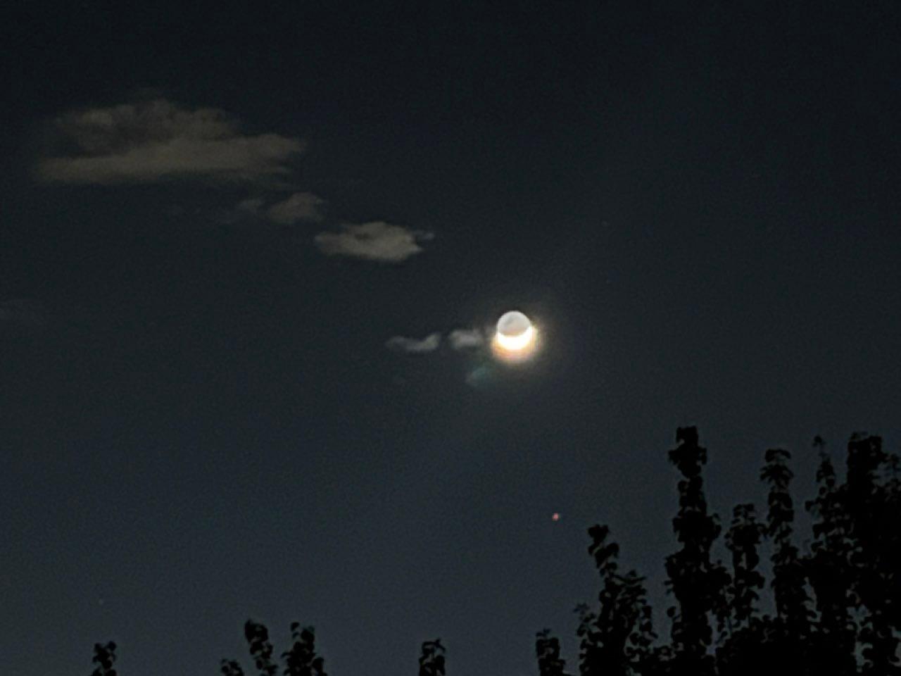 The Moon over Adelaide, Australia — waning crescent, Lunar Day 27