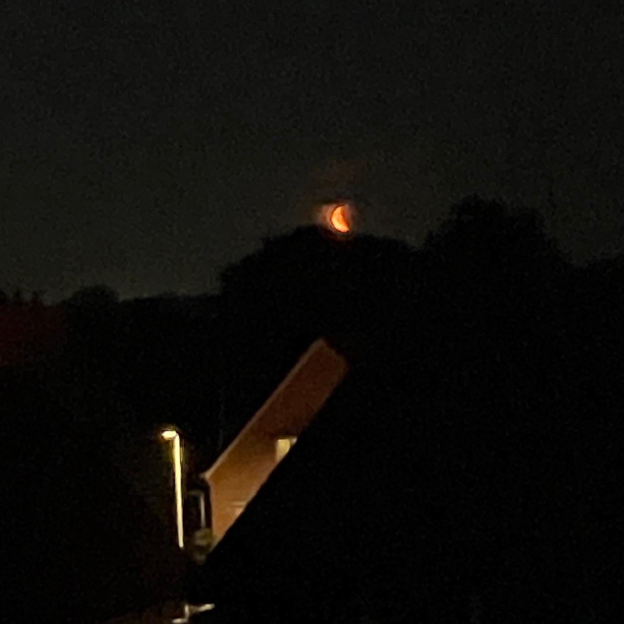 The Moon over Odense C, Denmark — last quarter, Lunar Day 24