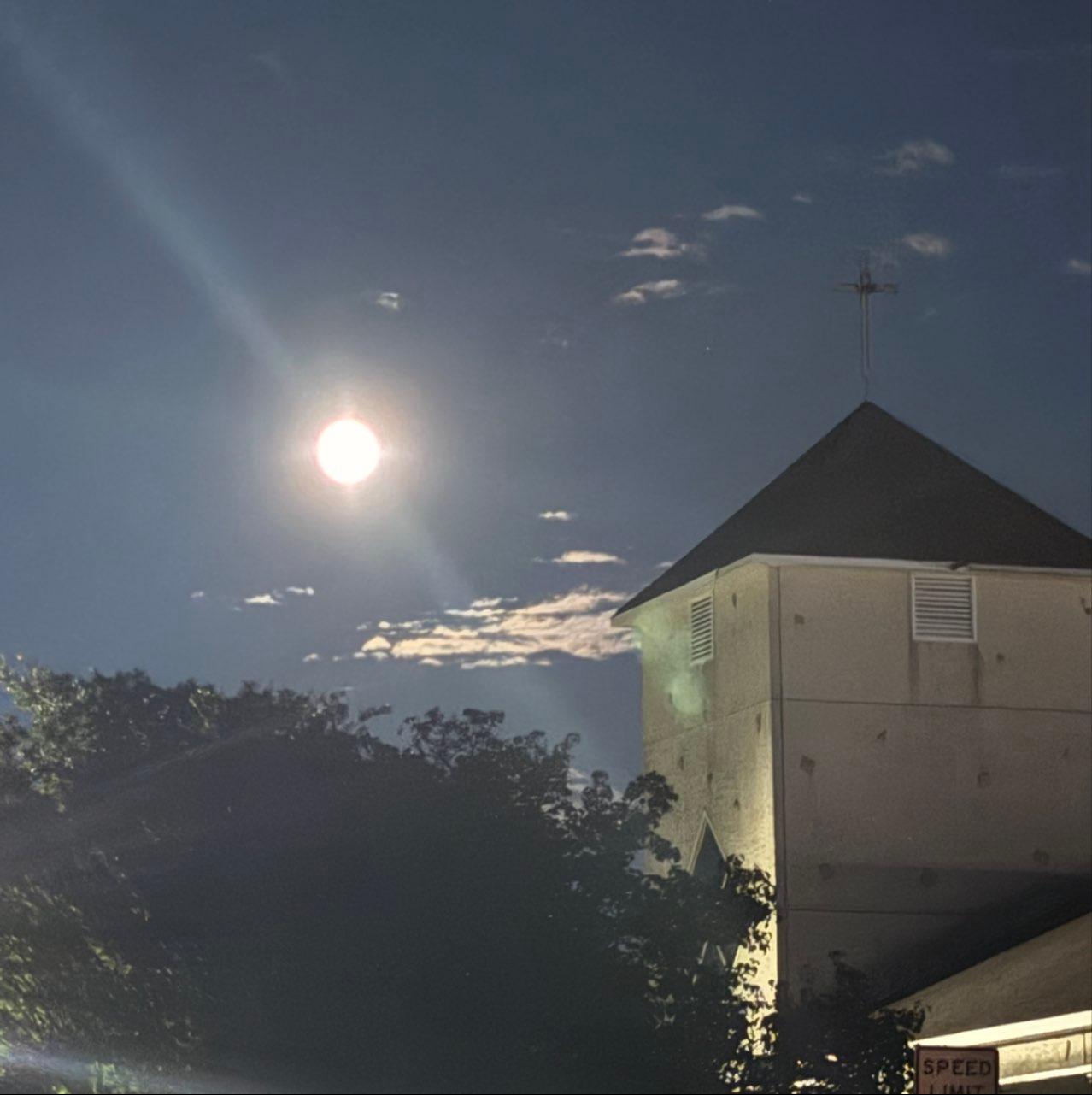 The Moon over Ocean City, United States — full moon, Lunar Day 15
