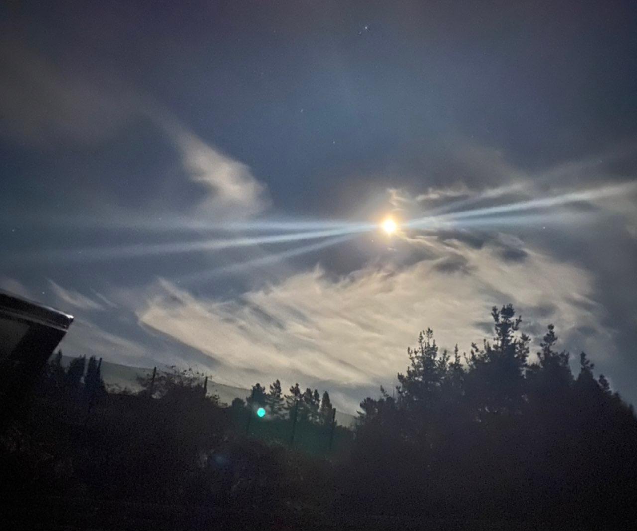 The Moon over Tauranga, New Zealand — full moon, Lunar Day 15