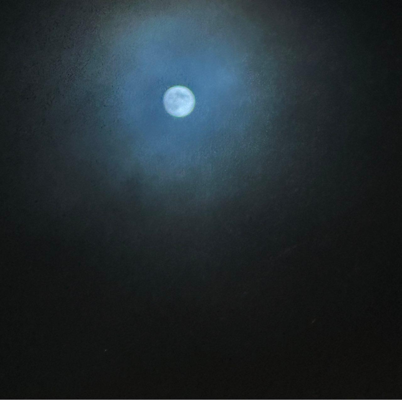 The Moon over Örebro, Sverige — full moon, Lunar Day 14