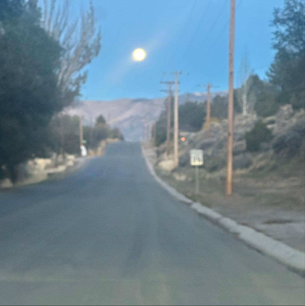 The Moon over Ely, United States — full moon, Lunar Day 16
