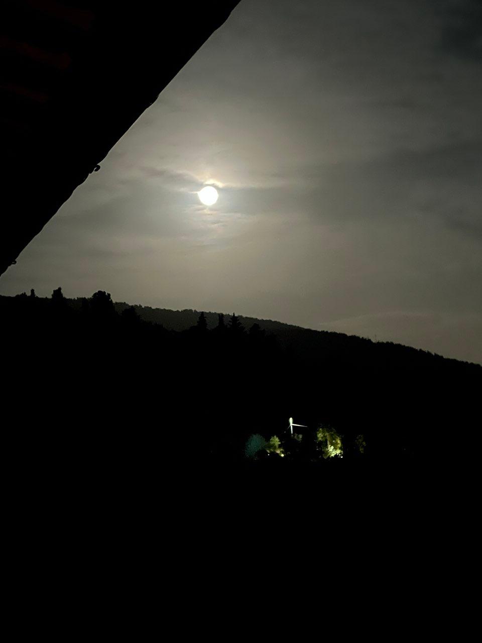 The Moon over Prato, Italia — full moon, Lunar Day 16