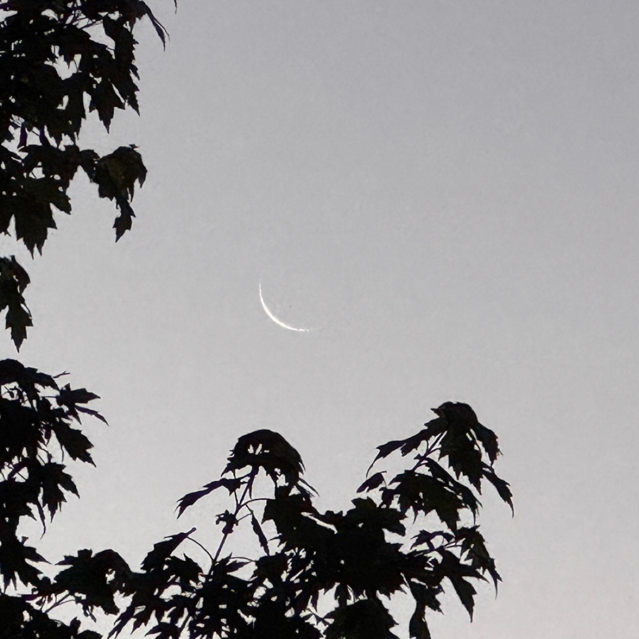 The Moon over South Russell, United States — waning crescent, Lunar Day 28