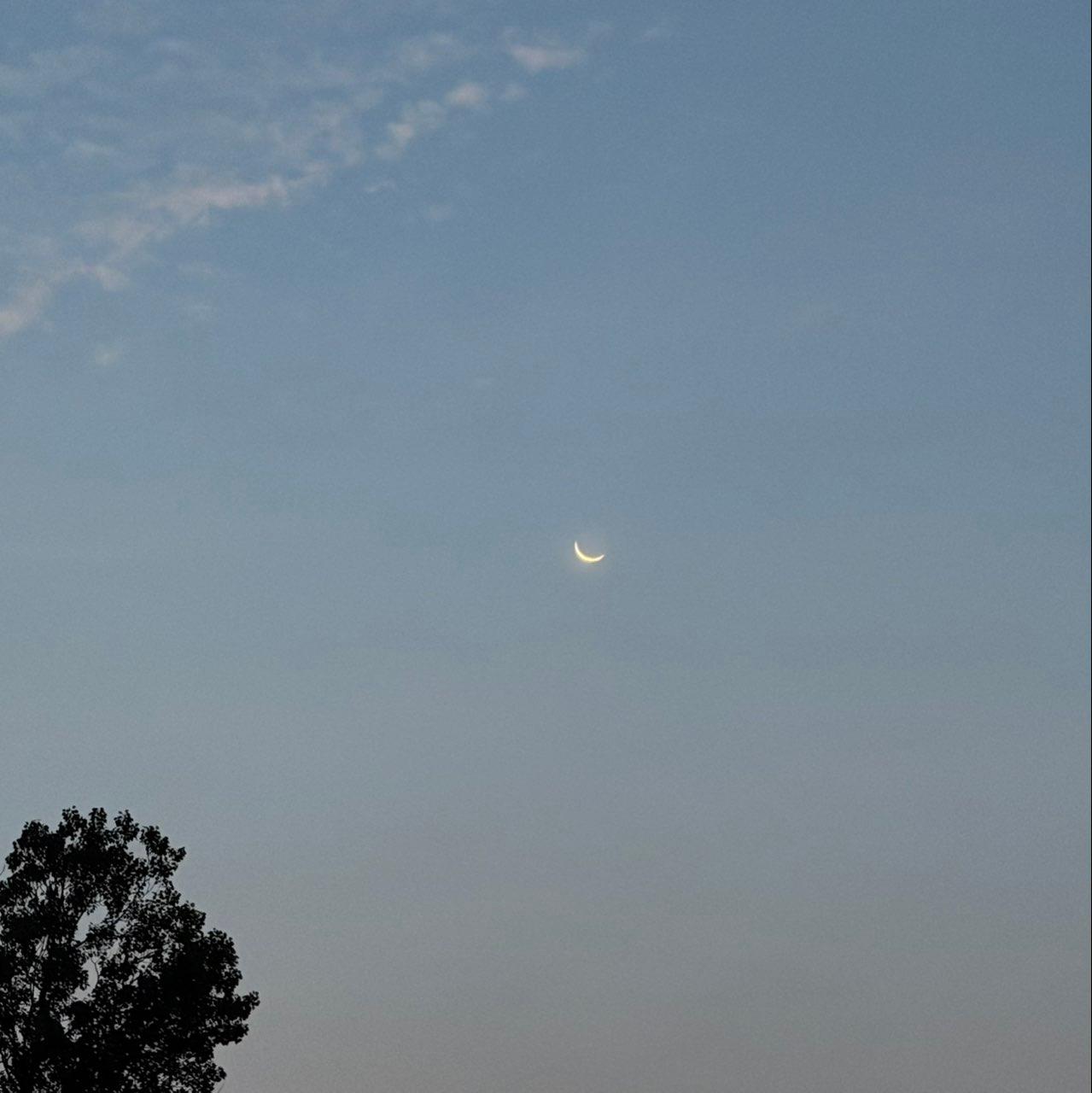 The Moon over Biddeford, United States — waning crescent, Lunar Day 27