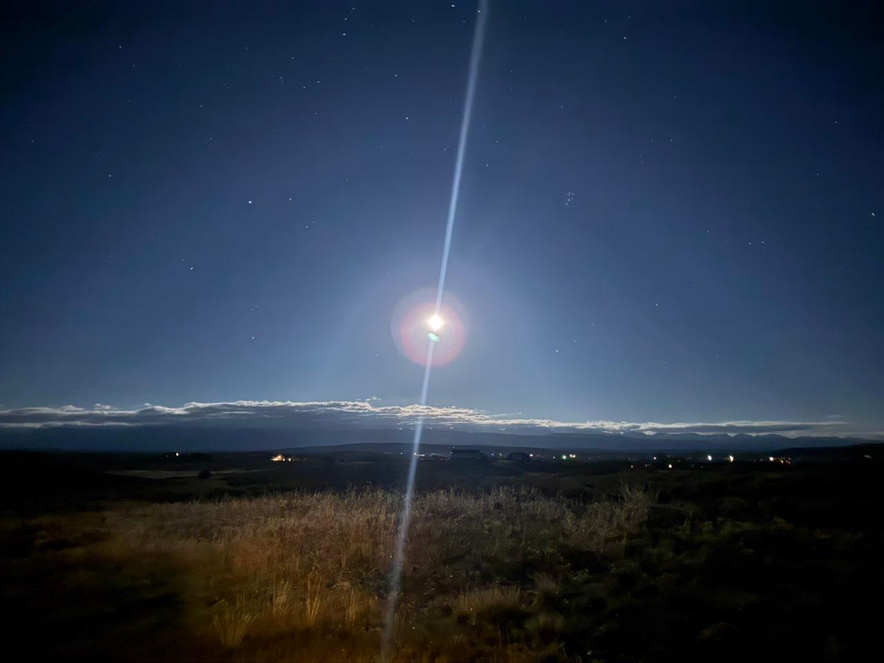 The Moon over Bondurant, United States — waning gibbous, Lunar Day 19