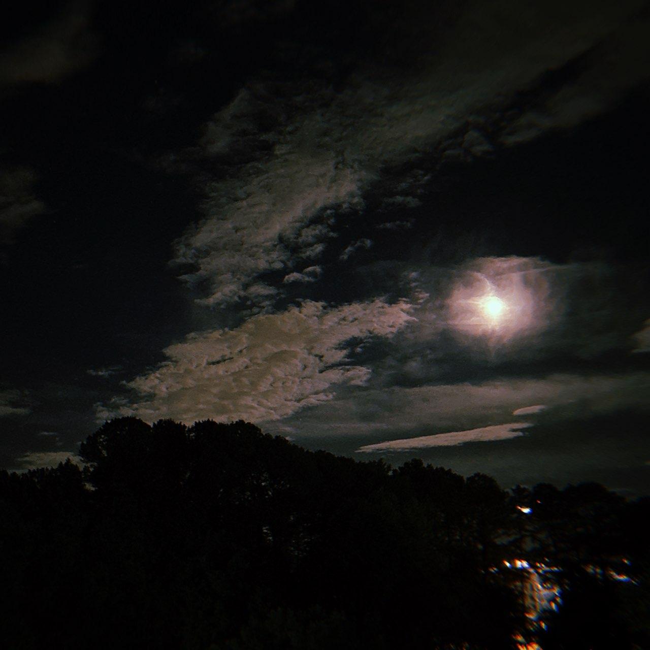 The Moon over Durham, United States — full moon, Lunar Day 15