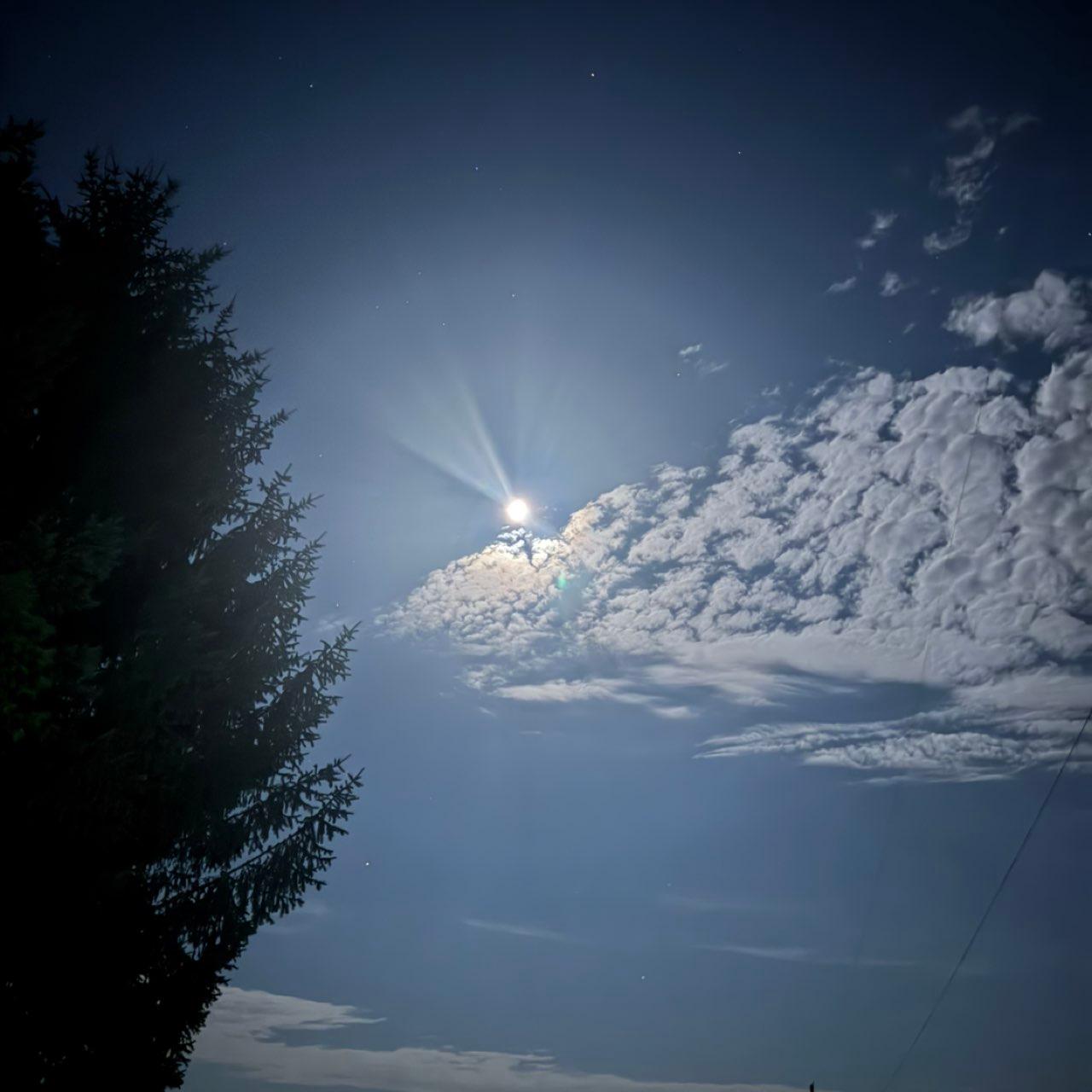 The Moon over Girard, United States — waning gibbous, Lunar Day 20
