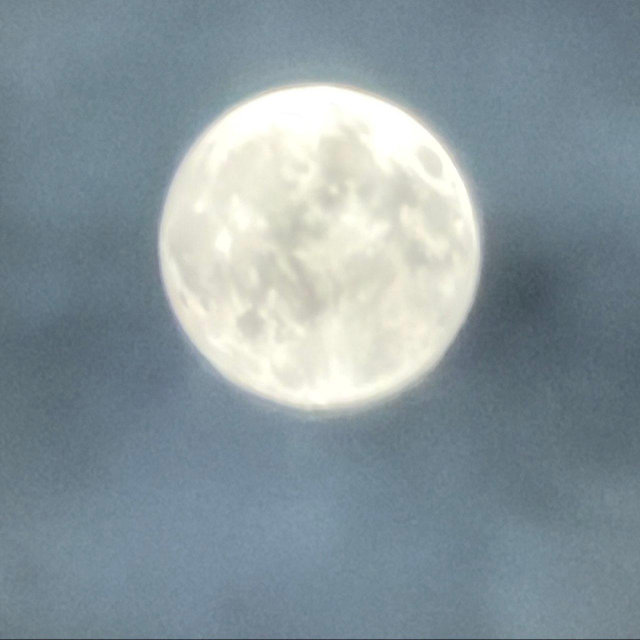 The Moon over Deva, Romania — full moon, Lunar Day 15
