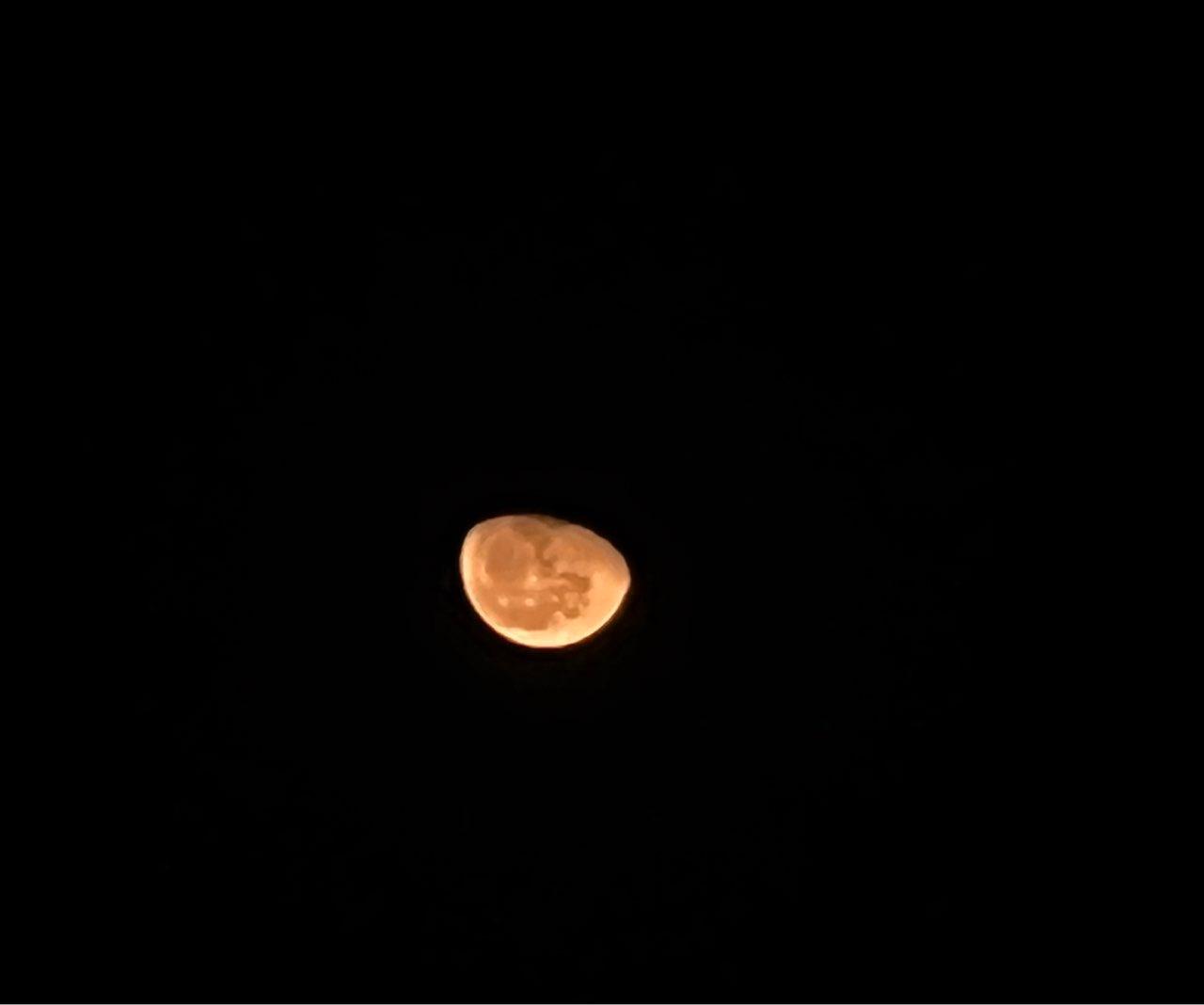 The Moon over Coatepec, México — waning gibbous, Lunar Day 21