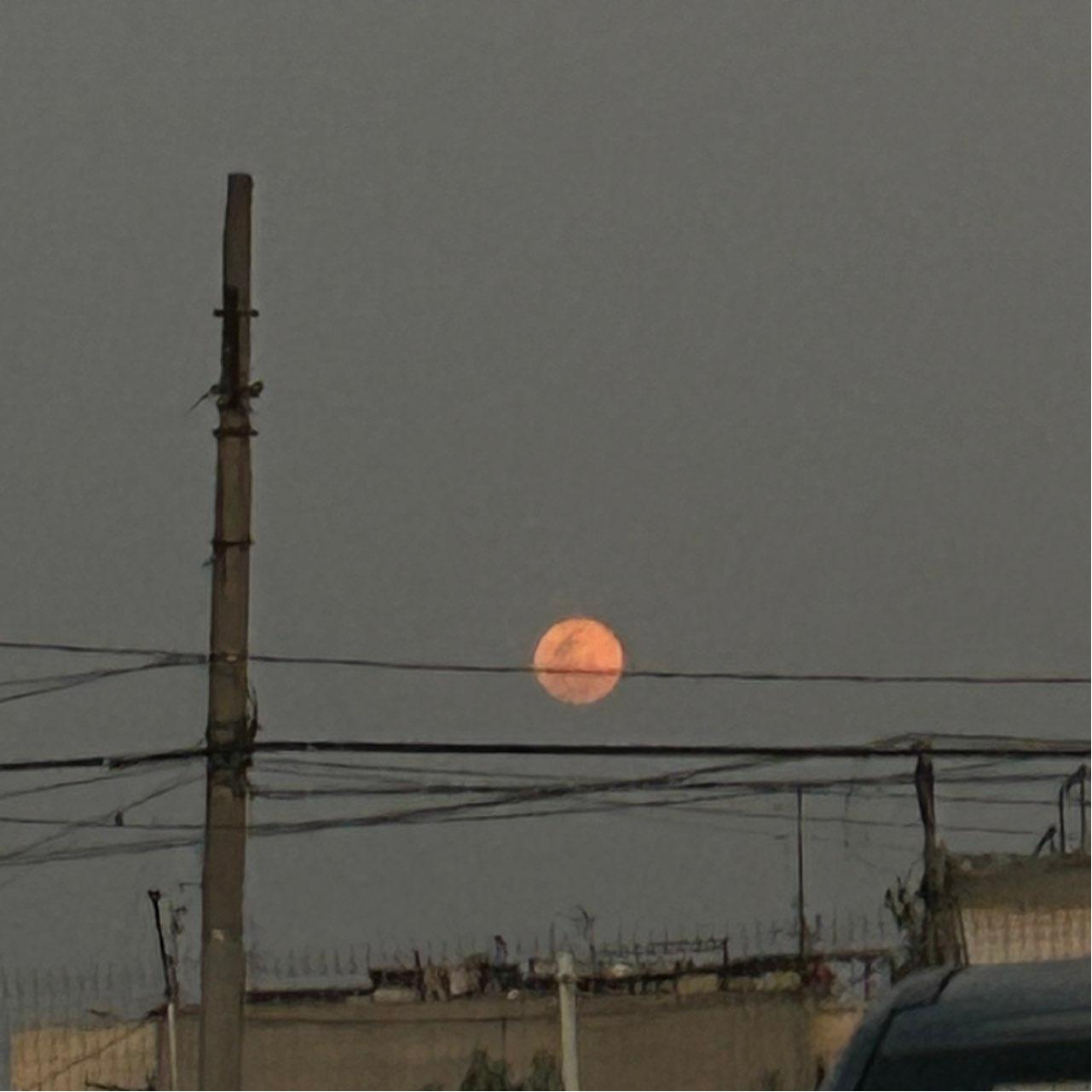 The Moon over Cuauhtémoc, México — full moon, Lunar Day 16