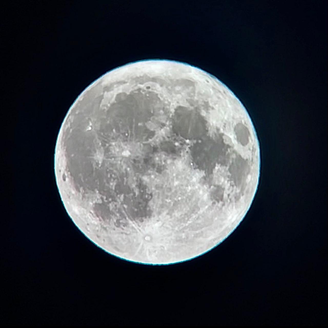 The Moon over Baden-Baden, Germany — full moon, Lunar Day 15