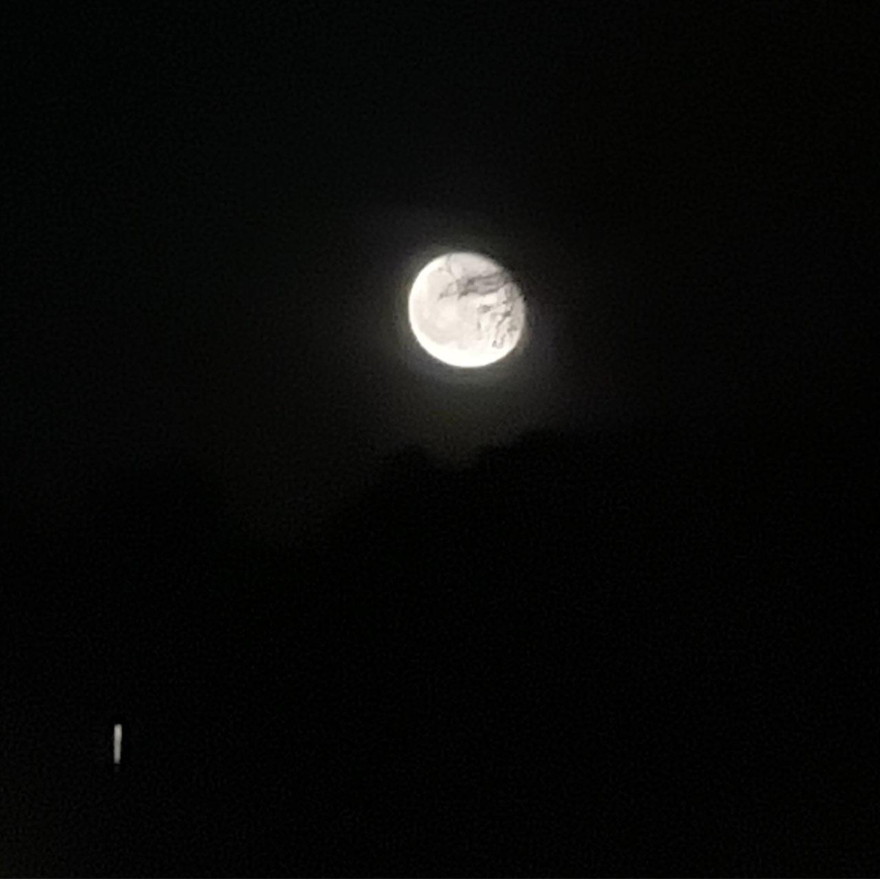 The Moon over Stockholm, Sweden — waning gibbous, Lunar Day 18