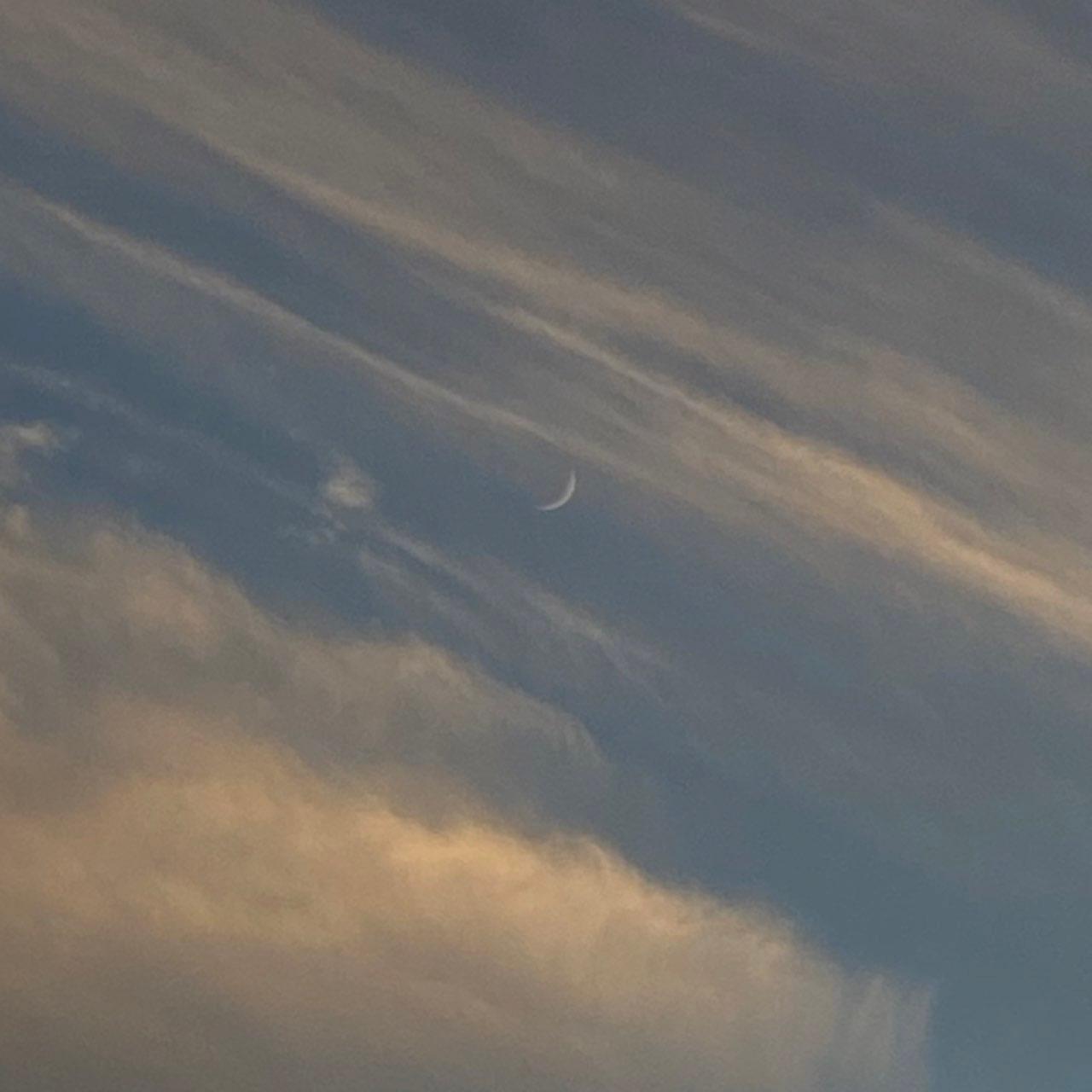 The Moon over Tbilisi, Georgia — waxing crescent, Lunar Day 5