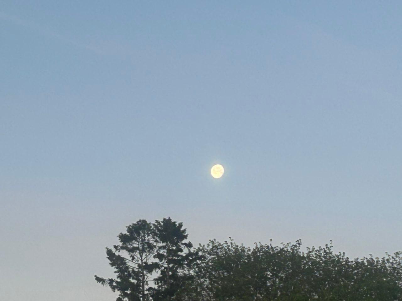 The Moon over Newington, United States — waning gibbous, Lunar Day 21