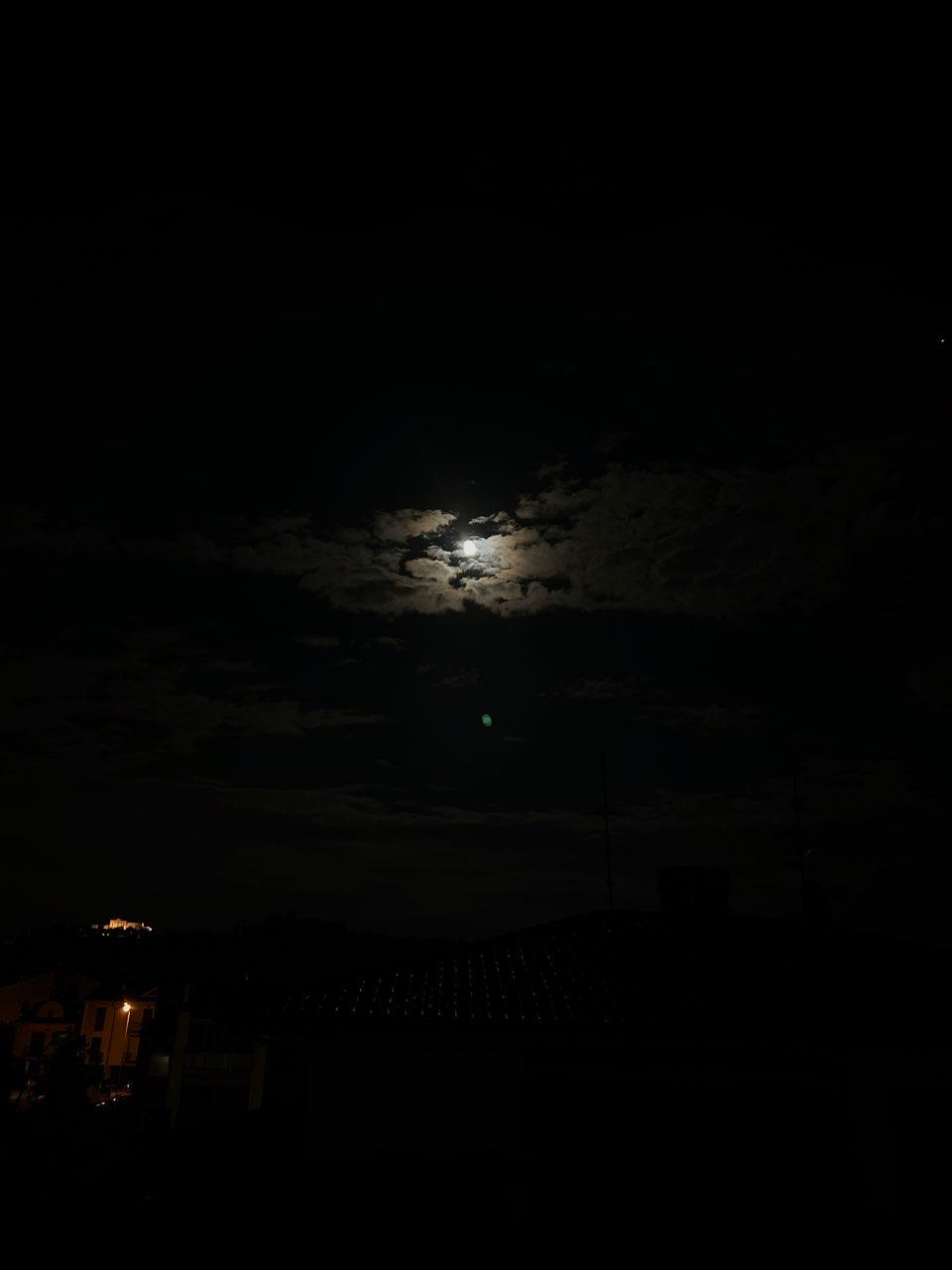 The Moon over Pisa, Italia — full moon, Lunar Day 13