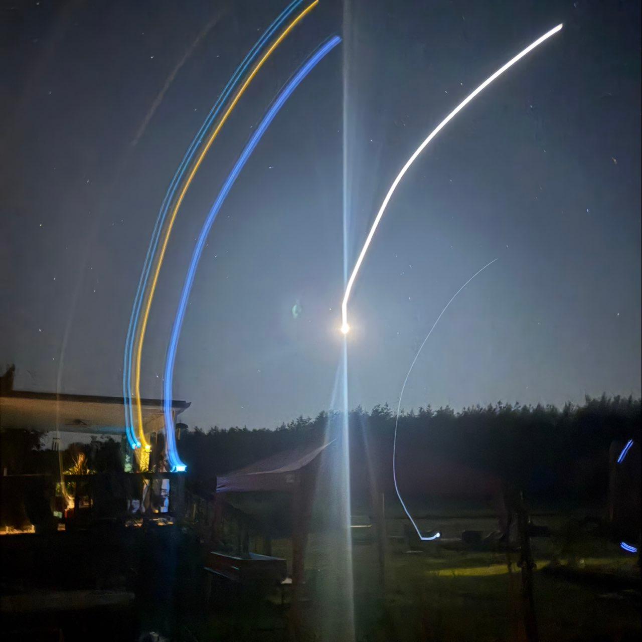 The Moon over Girard, United States — first quarter, Lunar Day 9